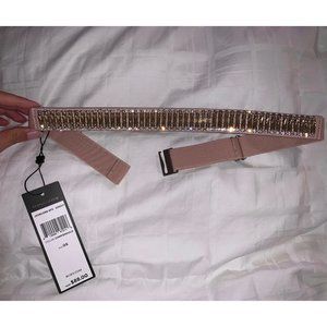 Women's Metallic Stone Waist Belt